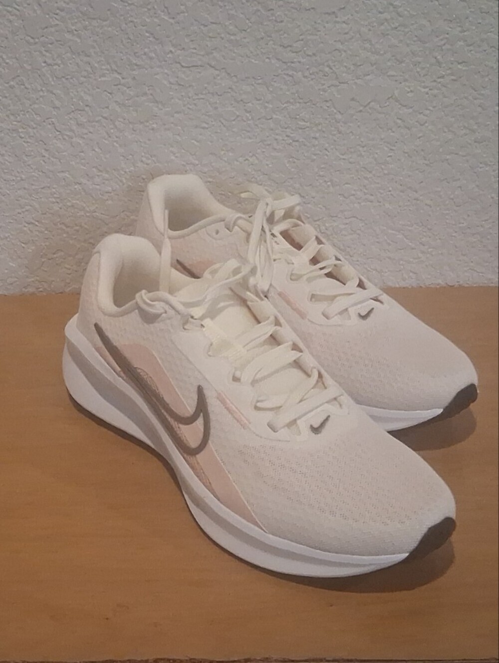 Nike Women's Light Cream and Soft Pink Running Shoes